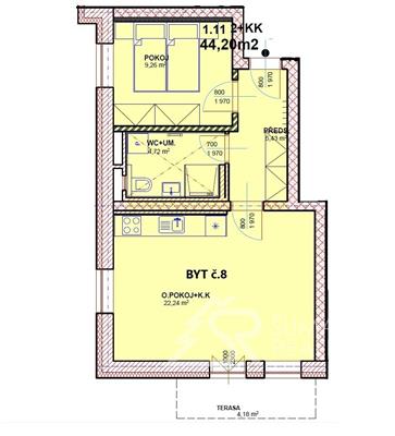 KOMFORTNÍ APARTMÁN č. 8 – 2+KK S LODŽIÍ V NOVOSTAVBĚ V KAŠPERSKÝCH HORÁCH-ČESKÁ 1