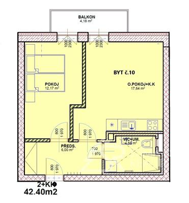 NOVÝ APARTMÁN NA ŠUMAVĚ č.10  -KAŠPERSKÉ HORY 2+KK S BALKONEM 1