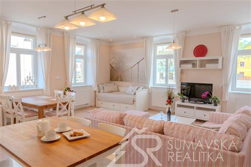 KOMFORTNÍ, PLNĚ VYBAVENÝ APARTMÁN 3KK - 90 m2 NA ŠUMAVĚ. REZERVOVÁNO 1