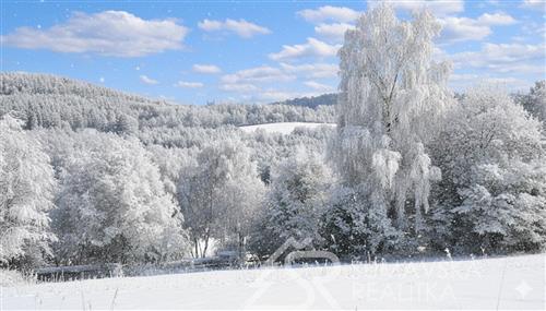 MÍSTO PRO VÁŠ VYSNĚNÝ DOMOV- STAVEBNÍ POZEMEK S VÝHLEDEM NA ŠUMAVU O VÝMĚŘE 3500 m2, 3 KM OD SUŠICE 1