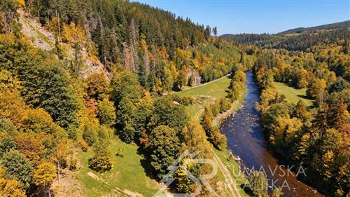 STAVEBNÍ POZEMEK NA KRÁSNÉM A KLIDNÉM MÍSTĚ V BLÍZKOSTI ŘEKY OTAVY NA HRANICI NÁRODNÍHO PARKU ŠUMAVA-REJŠTEJN SLEVA 1