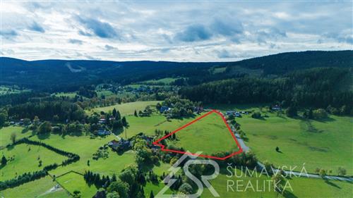 STAVEBNÍ POZEMEK NA KRÁSNÉM MÍSTĚ S NAVAZUJÍCÍMI 2,6 ha POZEMKU, ZADOV-CHURÁŇOV-ŠUMAVA-SLEVA 1